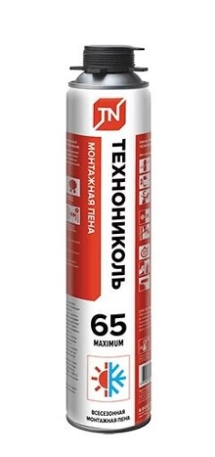 Пена монтажная профессиональная ТЕХНОНИКОЛЬ 65 MAXIMUM всесезонная