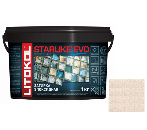 Затирка эпоксидная для швов Litokol Starlike Evo S.205 Travertino травертино1 кг