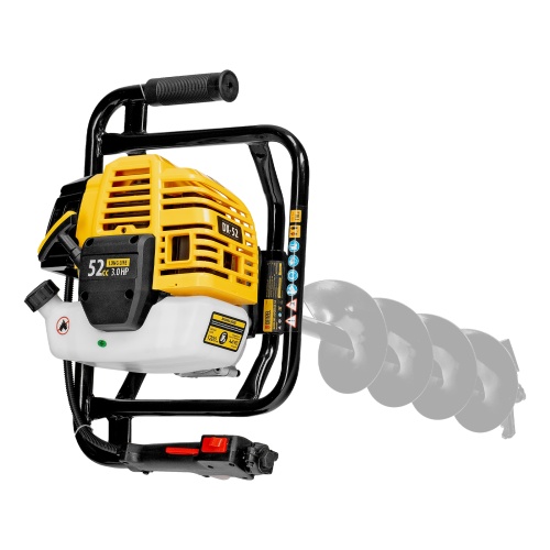 Мотобур DX-52, объем двигателя 52 см3, соединение 20 мм, без шнека Denzel фото 30