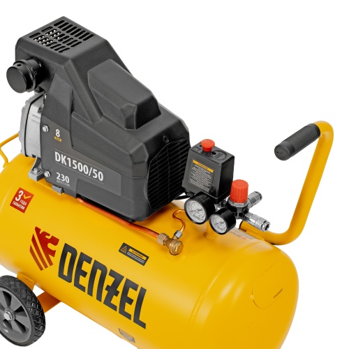 Компрессор воздушный DK1500/50, Х-PRO 1.5 кВт, 230 л/мин, 50 л Denzel фото 11
