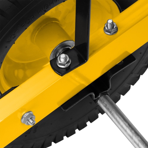 Тачка строительная, усиленная, объем 140 л, 250 кг, двухколесная, колесо 15х6.00-6 Denzel фото 11