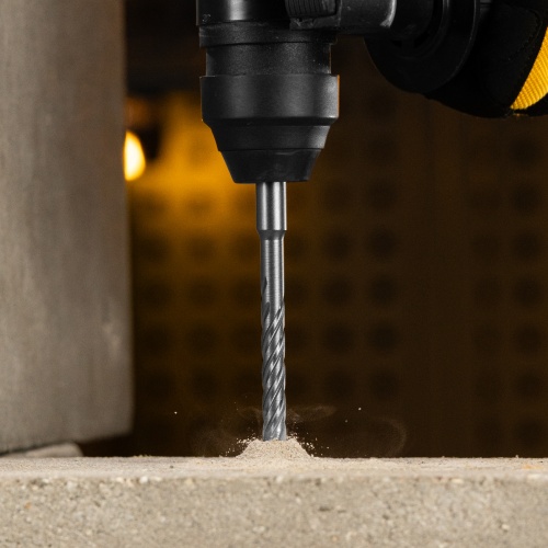 Бур по бетону, цельная крестовая пластина, 8x165 мм, SDS PLUS Denzel фото 10