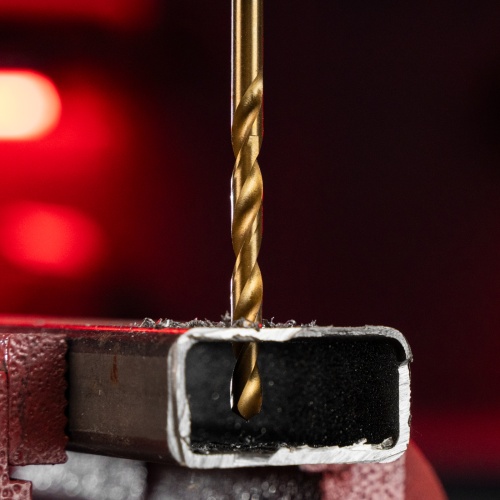 Сверло по металлу, 4.8 мм, HSS, нитридтитановое покрытие, цилиндрический хвостовик Matrix фото 10