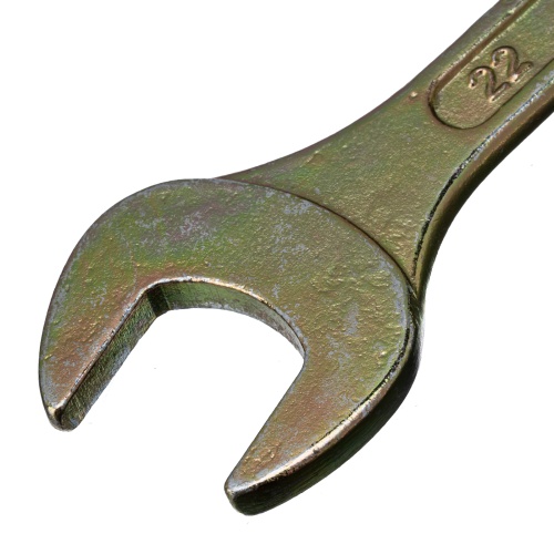 Ключ рожковый, 19 х 22 мм, желтый цинк Сибртех фото 3