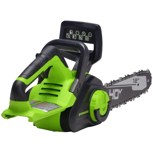 Цепная пила аккумуляторная GreenWorks G40CS30II 40V, 30 см, с 1xАКБ 2Ач c USB и ЗУ 2007807USB2 фото 5 Цепная пила аккумуляторная GreenWorks G40CS30II 40V, 30 см, с 1xАКБ 2Ач c USB и ЗУ 2007807USB2 фото 5