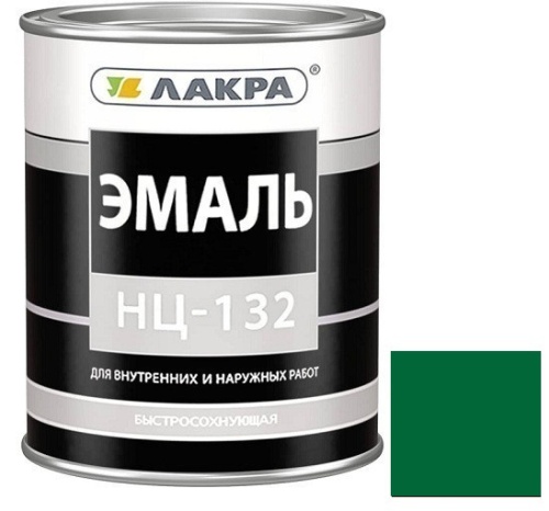 Эмаль Лакра НЦ-132 глянцевая зеленая 0,7 кг Эмаль Лакра НЦ-132 глянцевая зеленая 0,7 кг