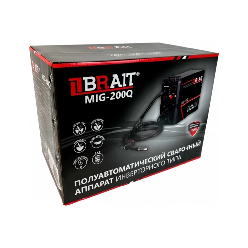 Сварочный инвертор полуавтомат BRAIT MIG-200Q 18.01.020.043 фото 11