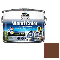 Антисептик кроющий Dufa Wood Color темный шоколад 9 л