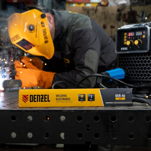 Электроды DER-46, диам. 3 мм, 1 кг, рутиловое покрытие Denzel фото 8