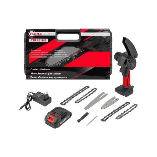 Цепная аккумуляторная пила Forcekraft 1 аккумулятор li-ion 20v, 2.0ah FK-CSR1018E(56942) фото 3 Цепная аккумуляторная пила Forcekraft 1 аккумулятор li-ion 20v, 2.0ah FK-CSR1018E(56942) фото 3
