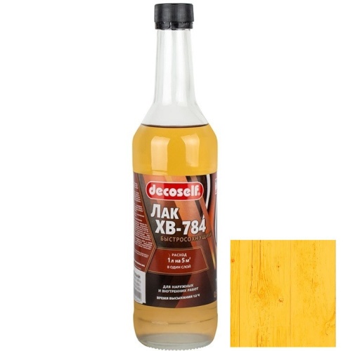 Лак для дерева Pufas Decoself ХВ-784 Сосна 0,5 л