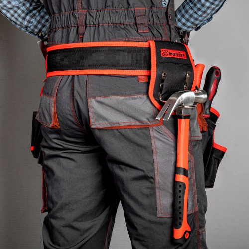 Сумка-пояс двойная, 20 карманов, держатель для молотка Matrix фото 17
