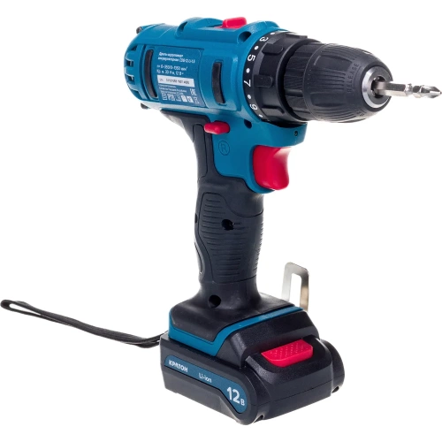 Аккумуляторная дрель-шуруповерт Кратон CDB-12-Li-1,5 3 11 01 058 фото 4 Аккумуляторная дрель-шуруповерт Кратон CDB-12-Li-1,5 3 11 01 058 фото 4