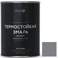 Эмаль термостойкая Elcon Max Therm 700 градусов графит 0,8 кг