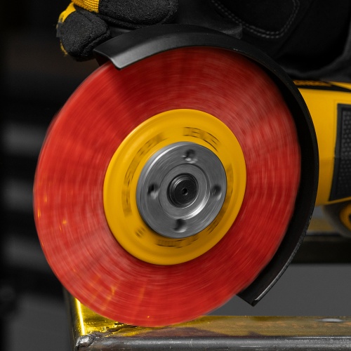 Щетка для УШМ, 125 мм, Плоская, нейлоновая щетина, посадка 22,2 мм Denzel фото 9