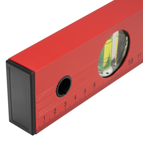 Уровень алюминиевый, 600 мм, 3 глазка, красный, линейка Matrix фото 5