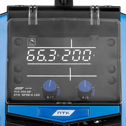 Аппарат полуавтоматической сварки ПТК МАСТЕР MIG 200 DP SYN NF 99-4 LED 00000043195 фото 3 Аппарат полуавтоматической сварки ПТК МАСТЕР MIG 200 DP SYN NF 99-4 LED 00000043195 фото 3