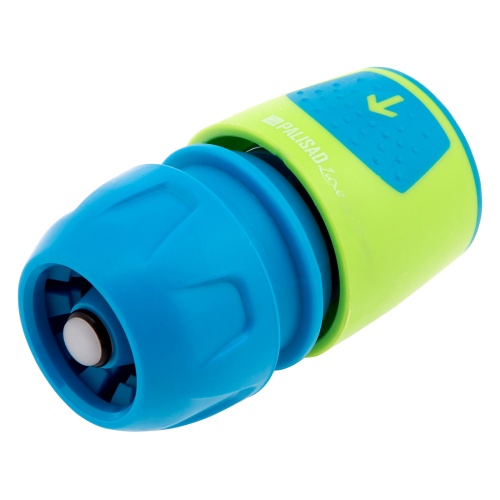 Соединитель быстросъемный для шланга 1/2-3/4, аквастоп, АВС-пластик Palisad Luxe Соединитель быстросъемный для шланга 1/2-3/4, аквастоп, АВС-пластик Palisad Luxe