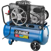 Воздушный поршневой масляный компрессор Зубр ПРОФЕССИОНАЛ 440 л/мин, 50 л, 2200 Вт, ЗКПМ-440-50-Р-2.2