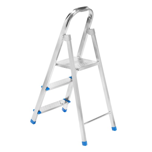 Стремянка, 3 ступени, стальная, оцинкованная Сибртех фото 2