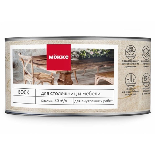 Воск для столешниц и мебели Mokke 11903 0,3 л