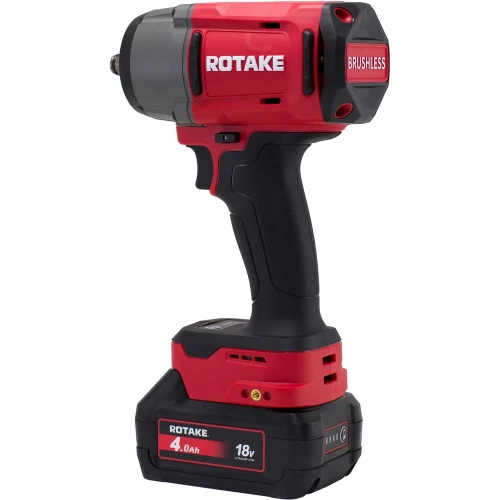 Гайковерт аккумуляторный ударный Rotake 1/2 1180 Нм, 18В, акб (4Ач) 2шт, в кейсе RC-8812 фото 7 Гайковерт аккумуляторный ударный Rotake 1/2 1180 Нм, 18В, акб (4Ач) 2шт, в кейсе RC-8812 фото 7