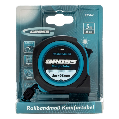 Рулетка Komfortabel 5 м х 25 мм,обрезиненный корпус Gross фото 6 Рулетка Komfortabel 5 м х 25 мм,обрезиненный корпус Gross фото 6