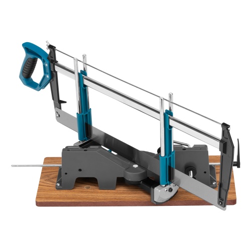 Стусло прецизионное, двухплоскостное, пила 600 мм, две прижимные струбцины, ограничительный упор Gross фото 3