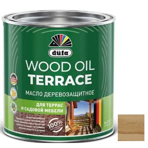 Масло деревозащитное для террас и садовой мебели Dufa Wood Oil Terrace орех 2 л Масло деревозащитное для террас и садовой мебели Dufa Wood Oil Terrace орех 2 л