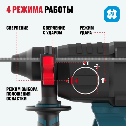 Бесщеточный аккумуляторный перфоратор ALTECO CRH 21-20 BL Solo 84745 фото 7