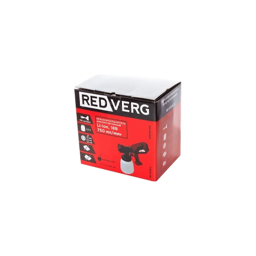 Аккумуляторный краскораспылитель REDVERG RD-PS18/U 6672860 фото 10 Аккумуляторный краскораспылитель REDVERG RD-PS18/U 6672860 фото 10