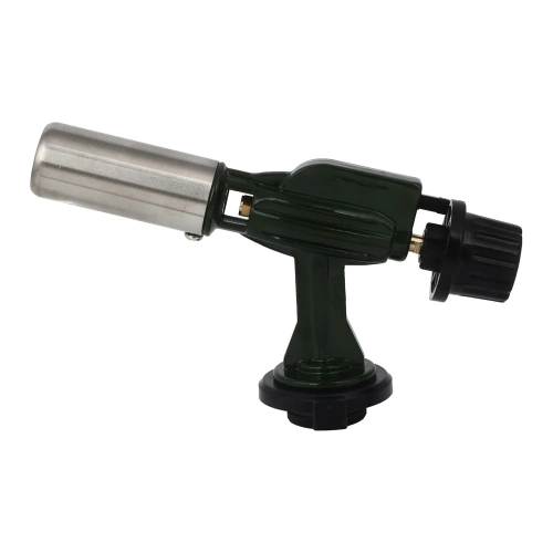 Горелка газ. с пьезорозжигом, ЕРМАК цанговый захват, шир. сопло, алюминиевый корпус, 14х4х7,5см 333-096 Горелка газ. с пьезорозжигом, ЕРМАК цанговый захват, шир. сопло, алюминиевый корпус, 14х4х7,5см 333-096