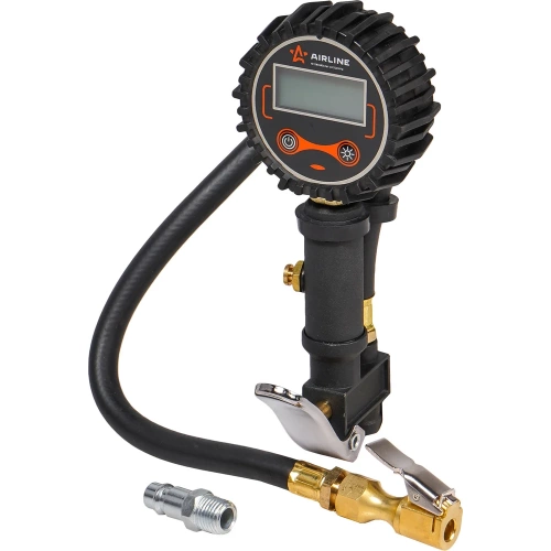 Пистолет для накачки шин с цифровым манометром Airline PRO 14BAR, с клапаном сброса ATBU008 фото 3