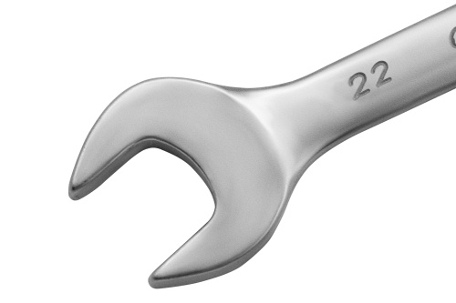 Ключ комбинированный, 22 мм, CrV, матовый хром Matrix фото 2