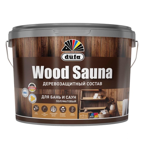 Лак для бань и саун Dufa Wood Sauna 0,9 л
