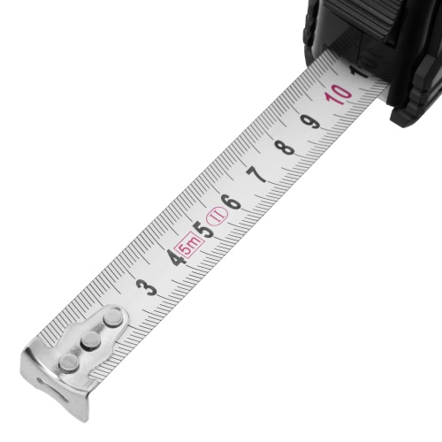 Рулетка Black,5 м х 19 мм,обрезиненный корпус Matrix фото 6