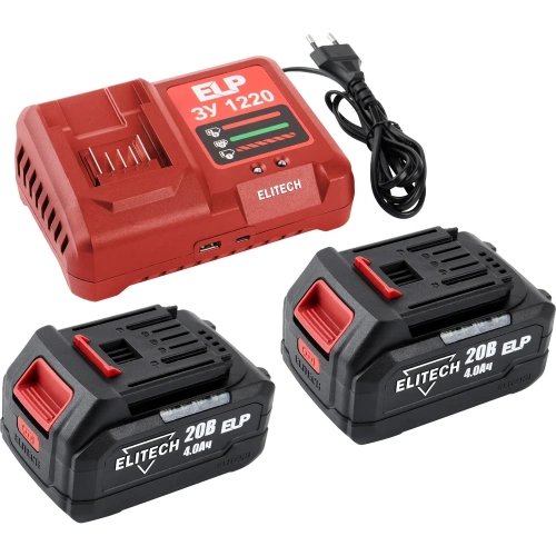 Дрель аккумуляторная ударная Elitech ДА 21УБЛ2 (20В, 2*4Ач, 120Нм) 205683 фото 9