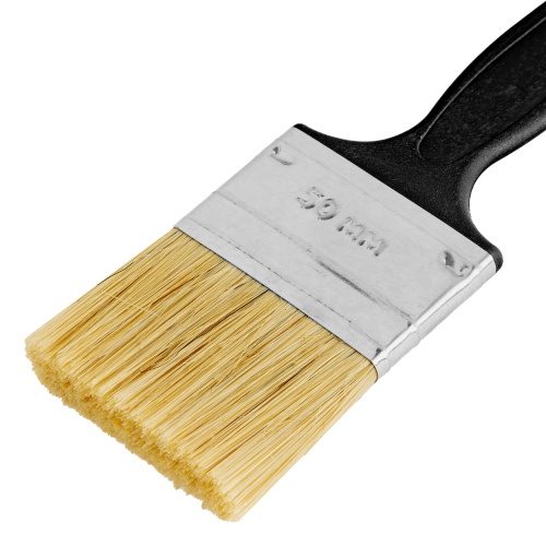 Кисть флейцевая "Стандарт", 50 х 6 мм, натуральная щетина, пластиковая ручка Сибртех фото 3