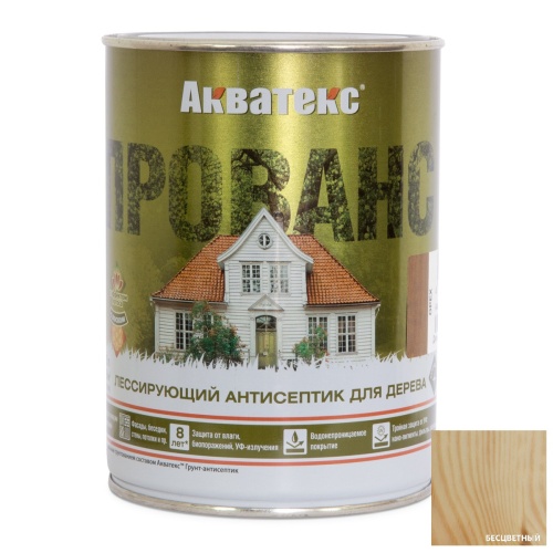 Антисептик лессирующий для дерева Акватекс Прованс Бесцветный 0,75 л