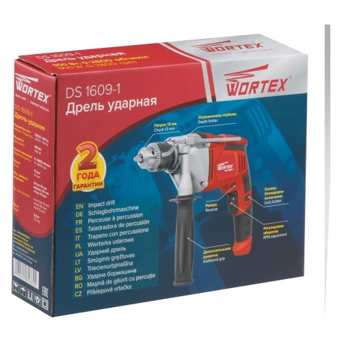 Ударная дрель WORTEX DS 1609-1 DS160910025 фото 7