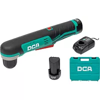 Аккумуляторная угловая дрель DCA 2 АКБ 2,0 А*ч, в кейсе ADJZ14-10 (TYPE EK)