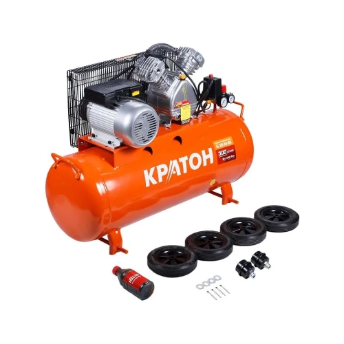 Масляный компрессор с ременным приводом Кратон AC-300-100-BDV 3 01 01 039 фото 8 Масляный компрессор с ременным приводом Кратон AC-300-100-BDV 3 01 01 039 фото 8