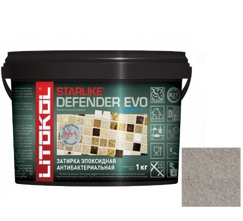 Затирка эпоксидная для швов Litokol Starlike Defender Evo S.215 Tortora 1 кг Затирка эпоксидная для швов Litokol Starlike Defender Evo S.215 Tortora 1 кг