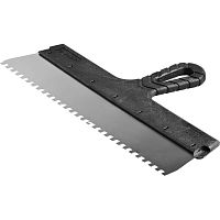 Шпатель фасадный Зубр Мастер 10078-35-06 с пластиковой ручкой и зубьями 6х6 мм 350 мм