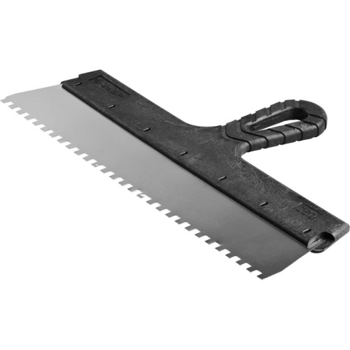 Шпатель фасадный Зубр Мастер 10078-35-06 с пластиковой ручкой и зубьями 6х6 мм 350 мм