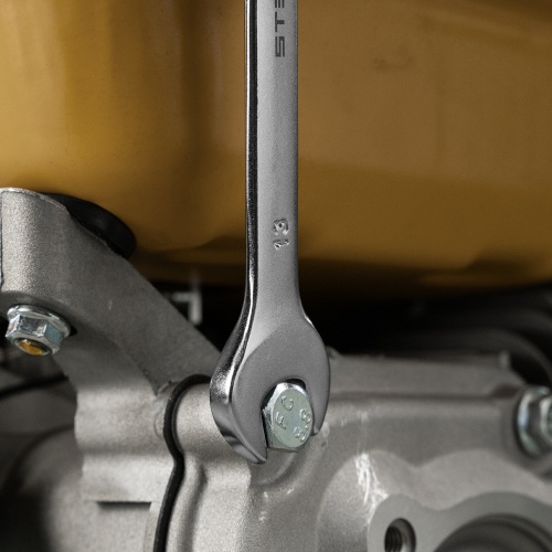 Ключ комбинированный, 13 мм, CrV, матовый хром Stels фото 7