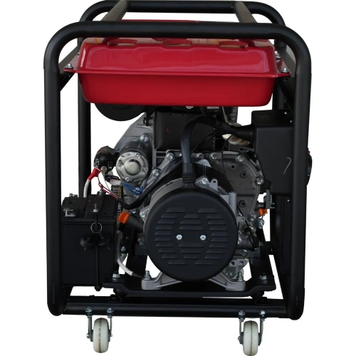 Генератор дизельный KOMAN 220В/380В, мощность 7000Вт-7300Вт, силовая розетка, эл. стартер, колеса RD7300SEQ фото 4