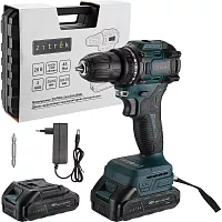 Дрель-шуруповерт аккумуляторная бесщеточная Zitrek Greenpower 20 PRO в кейсе, 20В, 2x2.0Ач 085-1314