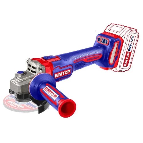 Шлифовальная машина угловая аккумуляторная emtop ELAG2211532