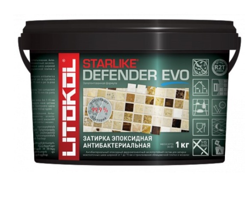 Затирка эпоксидная для швов Litokol Starlike Evo S.145 Nero Carbonio1 кг